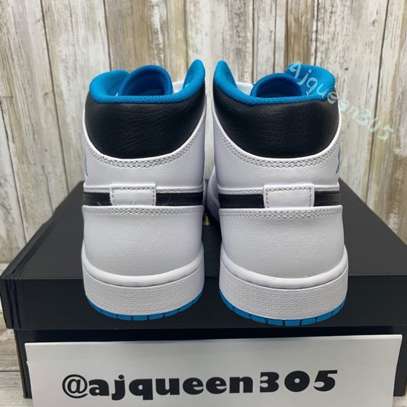 Air Jordan 1 Mid Laser Blue - Picture 5 of 6